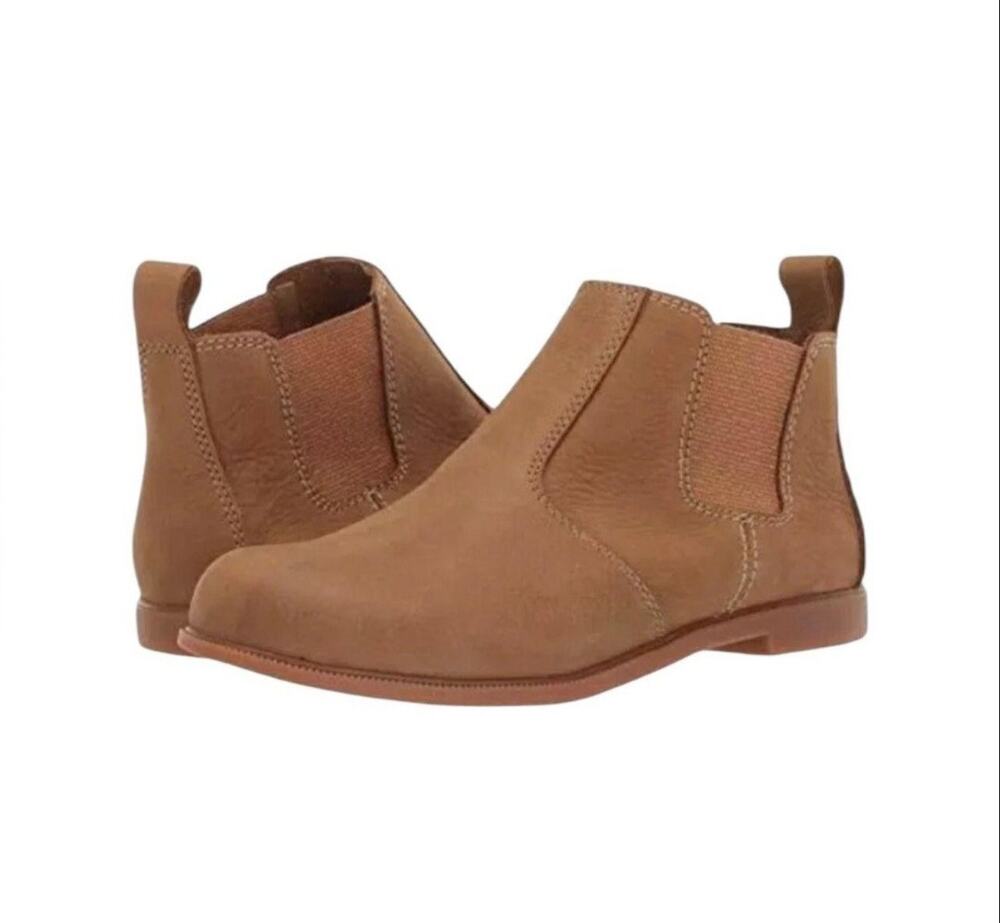 Kodiak Low-Rider Chelsea Boots Women’ 7.5 Tan Wheat Nubuck Leather Slip-On Ankle